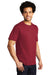 Port & Company PC600 Mens Bouncer Short Sleeve Crewneck T-Shirt Rich Red Model 3q