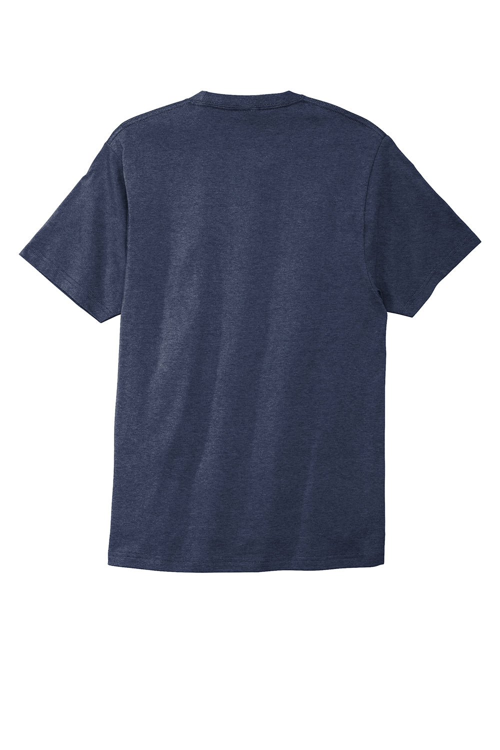 Port & Company PC600 Mens Bouncer Short Sleeve Crewneck T-Shirt Heather Team Navy Blue Flat Back