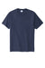 Port & Company PC600 Mens Bouncer Short Sleeve Crewneck T-Shirt Heather Team Navy Blue Flat Front