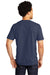 Port & Company PC600 Mens Bouncer Short Sleeve Crewneck T-Shirt Heather Team Navy Blue Model Back