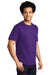 Port & Company PC600 Mens Bouncer Short Sleeve Crewneck T-Shirt Team Purple Model 3q