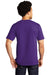 Port & Company PC600 Mens Bouncer Short Sleeve Crewneck T-Shirt Team Purple Model Back