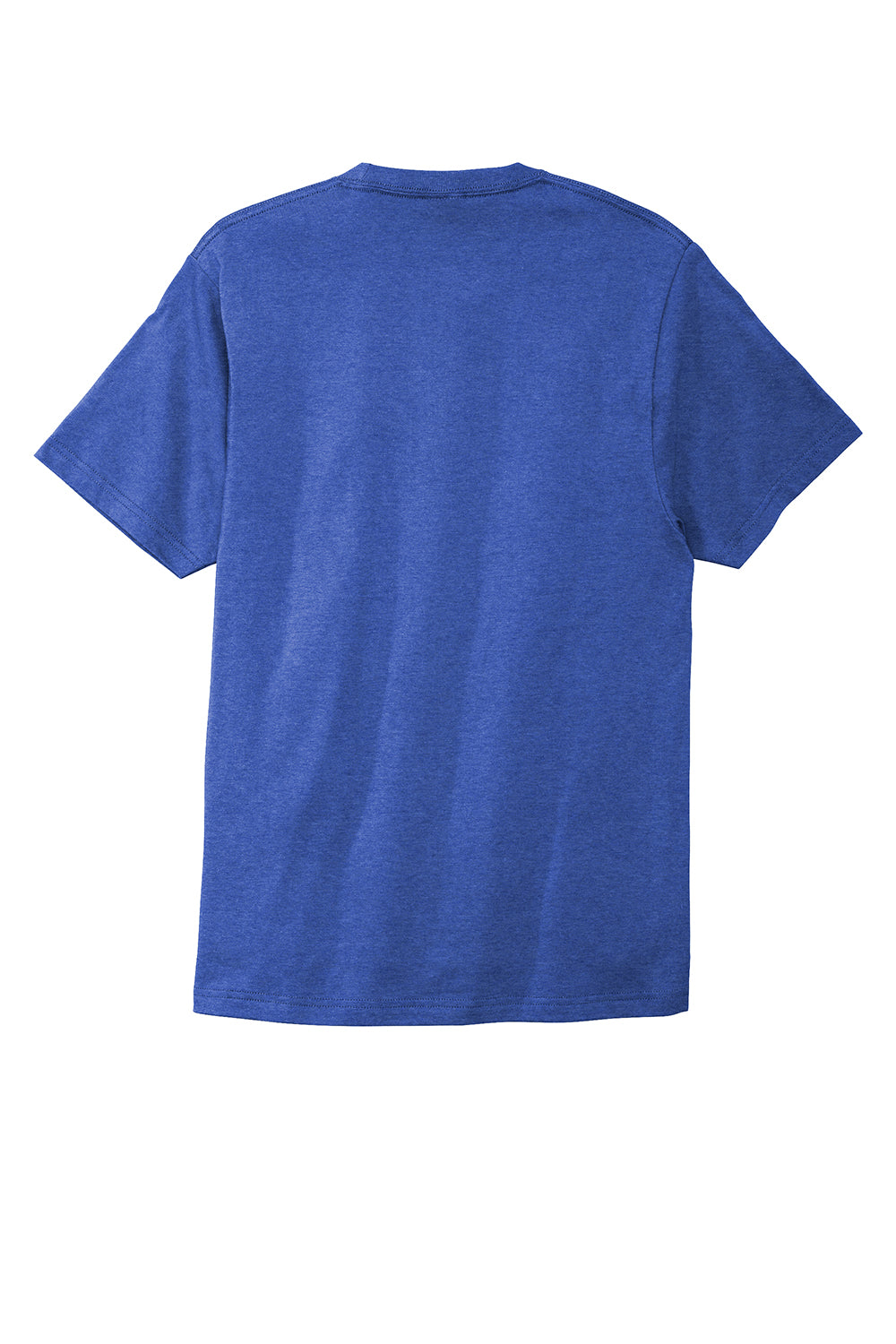 Port & Company PC600 Mens Bouncer Short Sleeve Crewneck T-Shirt Heather True Royal Blue Flat Back