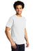 Port & Company PC600 Mens Bouncer Short Sleeve Crewneck T-Shirt White Model 3q