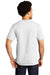 Port & Company PC600 Mens Bouncer Short Sleeve Crewneck T-Shirt White Model Back