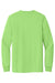 Port & Company PC61LSP/PC61LSPT Mens Essential Long Sleeve Crewneck T-Shirt w/ Pocket Lime Green Flat Back