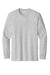 Port & Company PC61LS/PC61LST Mens Essential Long Sleeve Crewneck T-Shirt Ash Grey Flat Front