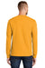 Port & Company PC61LS/PC61LST Mens Essential Long Sleeve Crewneck T-Shirt Gold Model Back