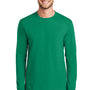 Port & Company Mens Essential Long Sleeve Crewneck T-Shirt - Kelly Green