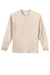 Port & Company PC61LS/PC61LST Mens Essential Long Sleeve Crewneck T-Shirt Natural Flat Front