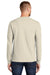 Port & Company PC61LS/PC61LST Mens Essential Long Sleeve Crewneck T-Shirt Natural Model Back