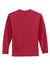 Port & Company PC61LS/PC61LST Mens Essential Long Sleeve Crewneck T-Shirt Red Flat Back