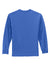 Port & Company PC61LS/PC61LST Mens Essential Long Sleeve Crewneck T-Shirt Royal Blue Flat Back