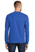 Port & Company PC61LS/PC61LST Mens Essential Long Sleeve Crewneck T-Shirt Royal Blue Model Back