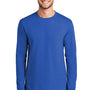 Port & Company Mens Essential Long Sleeve Crewneck T-Shirt - Royal Blue