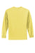 Port & Company PC61LS/PC61LST Mens Essential Long Sleeve Crewneck T-Shirt Yellow Flat Back