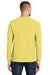 Port & Company PC61LS/PC61LST Mens Essential Long Sleeve Crewneck T-Shirt Yellow Model Back