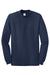 Port & Company PC61M Mens Essential Long Sleeve Mock Neck T-Shirt Navy Blue Flat Front