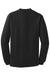 Port & Company PC61M Mens Essential Long Sleeve Mock Neck T-Shirt Jet Black Flat Back