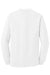 Port & Company PC61M Mens Essential Long Sleeve Mock Neck T-Shirt White Flat Back