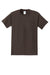 Port & Company PC61P/PC61PT Mens Essential Short Sleeve Crewneck T-Shirt w/ Pocket Brown Flat Front