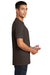 Port & Company PC61P/PC61PT Mens Essential Short Sleeve Crewneck T-Shirt w/ Pocket Brown Model Side