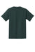 Port & Company PC61P/PC61PT Mens Essential Short Sleeve Crewneck T-Shirt w/ Pocket Dark Green Flat Back