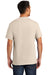 Port & Company PC61P/PC61PT Mens Essential Short Sleeve Crewneck T-Shirt w/ Pocket Natural Model Back