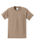 Port & Company PC61P/PC61PT Mens Essential Short Sleeve Crewneck T-Shirt w/ Pocket Sand Flat Front