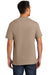 Port & Company PC61P/PC61PT Mens Essential Short Sleeve Crewneck T-Shirt w/ Pocket Sand Model Back