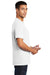 Port & Company PC61P/PC61PT Mens Essential Short Sleeve Crewneck T-Shirt w/ Pocket White Model Side