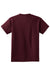 Port & Company PC61Y Youth Essential Short Sleeve Crewneck T-Shirt Athletic Maroon Flat Back