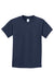 Port & Company PC61Y Youth Essential Short Sleeve Crewneck T-Shirt Navy Blue Flat Front