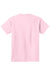 Port & Company PC61Y Youth Essential Short Sleeve Crewneck T-Shirt Pale Pink Flat Back