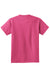 Port & Company PC61Y Youth Essential Short Sleeve Crewneck T-Shirt Sangria Pink Flat Back