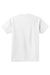 Port & Company PC61Y Youth Essential Short Sleeve Crewneck T-Shirt White Flat Back