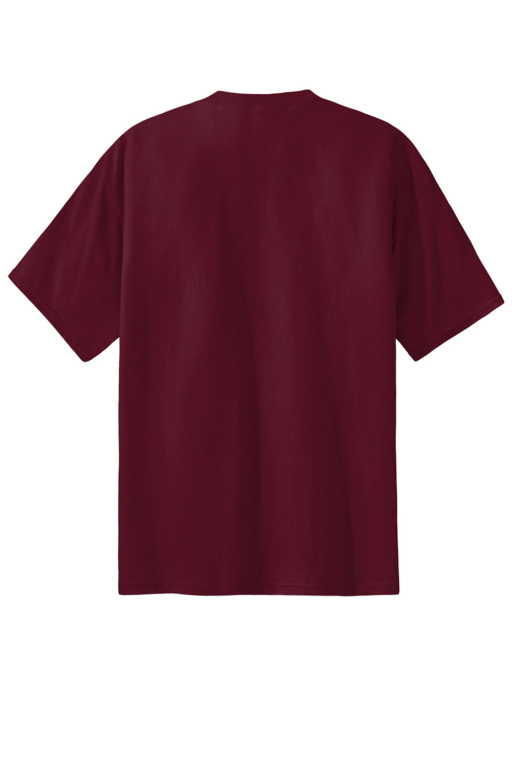 Port & Company PC61/PC61T Mens Essential Short Sleeve Crewneck T-Shirt Cardinal Red Flat Back