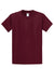 Port & Company PC61/PC61T Mens Essential Short Sleeve Crewneck T-Shirt Cardinal Red Flat Front