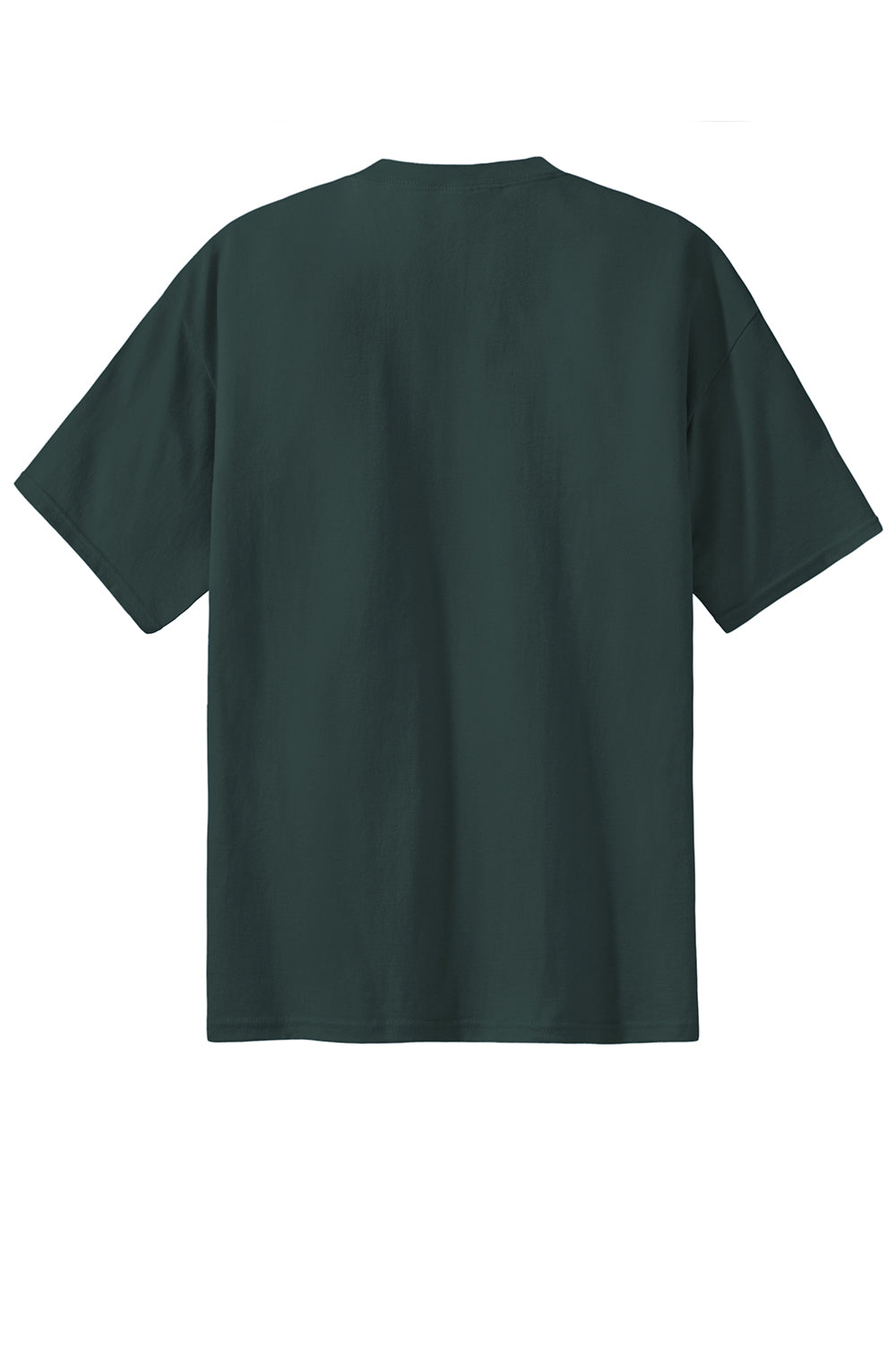 Port & Company PC61/PC61T Mens Essential Short Sleeve Crewneck T-Shirt Dark Green Flat Back