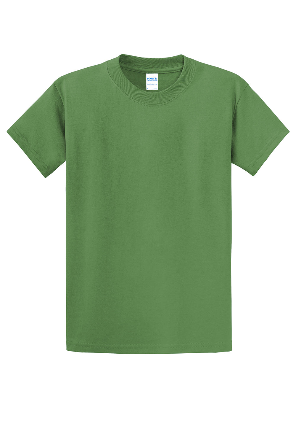 Port & Company PC61/PC61T Mens Essential Short Sleeve Crewneck T-Shirt Dill Green Flat Front