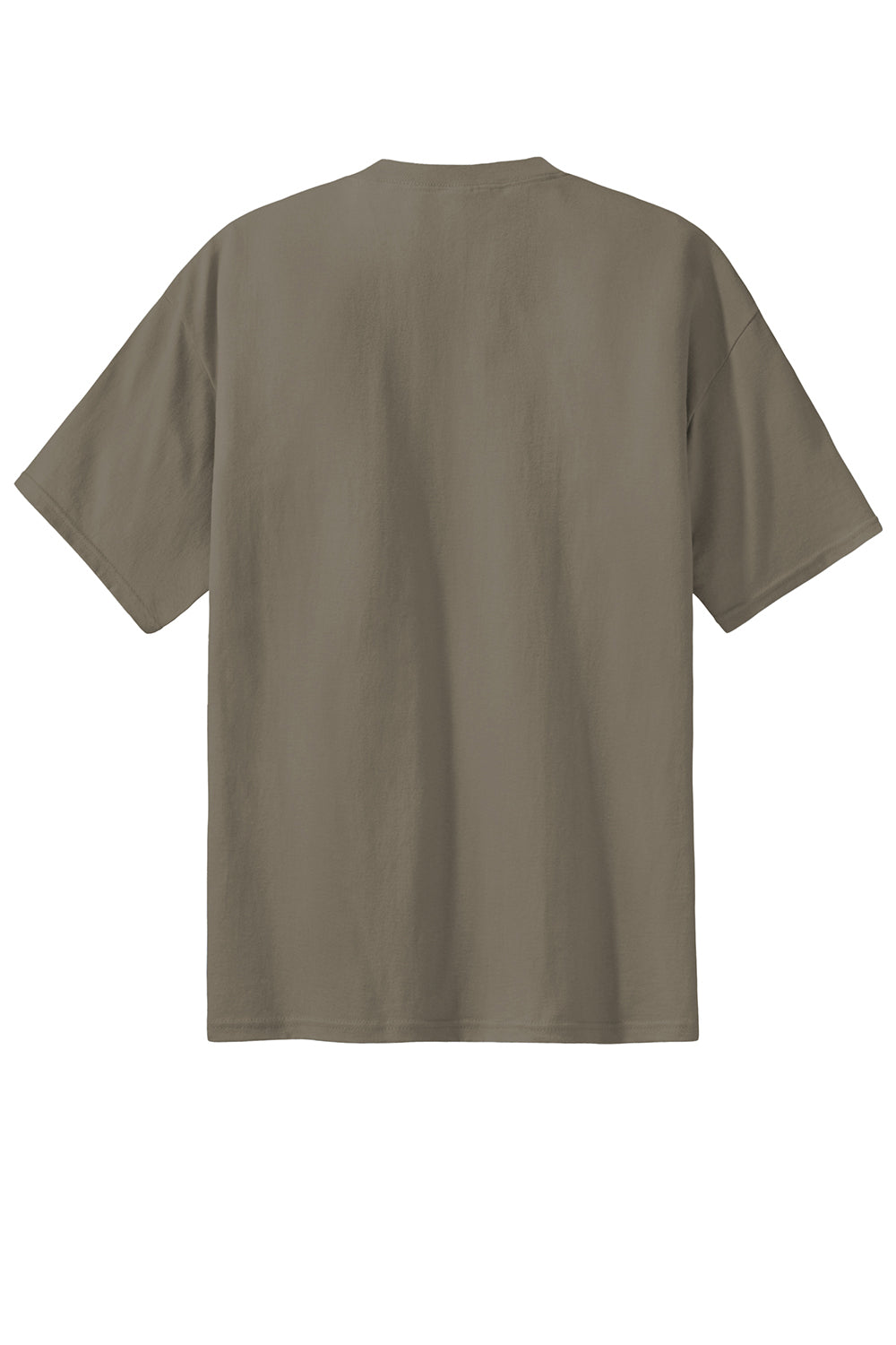 Port & Company PC61/PC61T Mens Essential Short Sleeve Crewneck T-Shirt Dusty Brown Flat Back