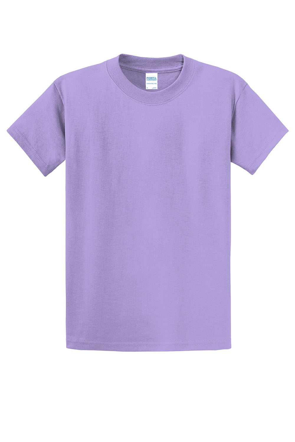 Port & Company PC61/PC61T Mens Essential Short Sleeve Crewneck T-Shirt Lavender Purple Flat Front