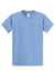 Port & Company PC61/PC61T Mens Essential Short Sleeve Crewneck T-Shirt Light Blue Flat Front