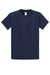 Port & Company PC61/PC61T Mens Essential Short Sleeve Crewneck T-Shirt Navy Blue Flat Front