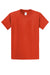 Port & Company PC61/PC61T Mens Essential Short Sleeve Crewneck T-Shirt Orange Flat Front