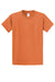 Port & Company PC61/PC61T Mens Essential Short Sleeve Crewneck T-Shirt Orange Sherbet Flat Front