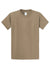 Port & Company PC61/PC61T Mens Essential Short Sleeve Crewneck T-Shirt Sand Flat Front