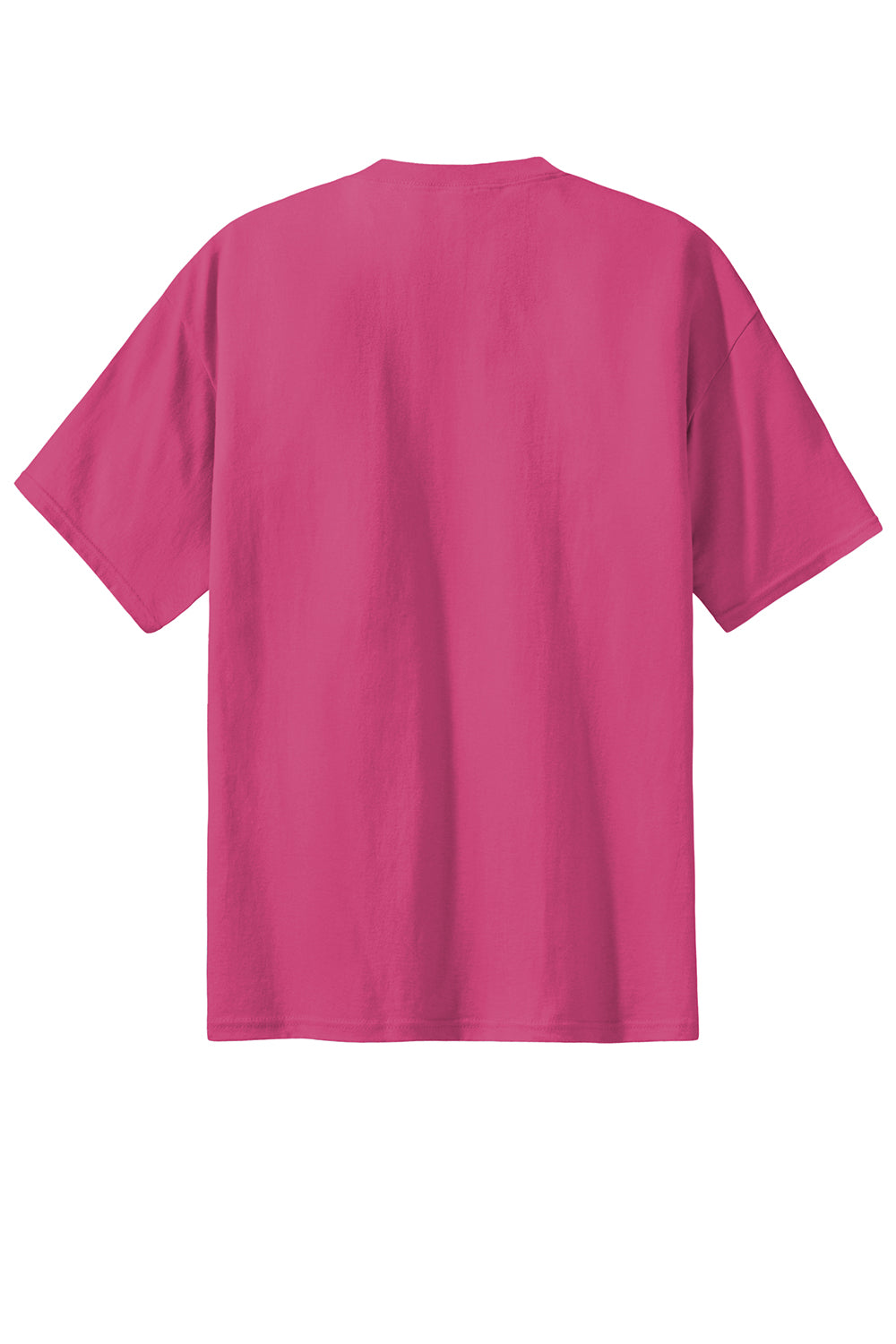 Port & Company PC61/PC61T Mens Essential Short Sleeve Crewneck T-Shirt Sangria Pink Flat Back