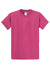 Port & Company PC61/PC61T Mens Essential Short Sleeve Crewneck T-Shirt Sangria Pink Flat Front