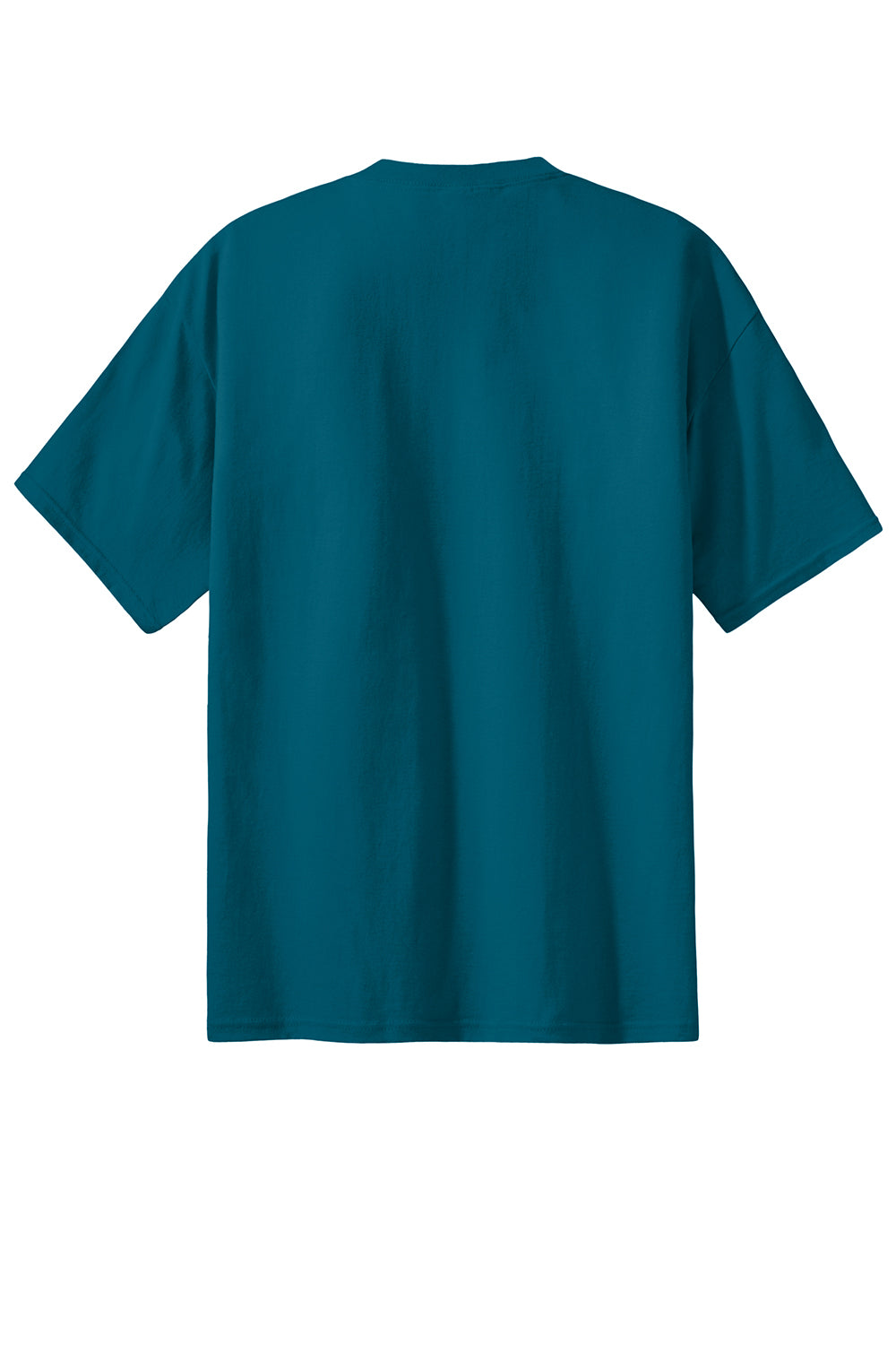 Port & Company PC61/PC61T Mens Essential Short Sleeve Crewneck T-Shirt Teal Green Flat Back